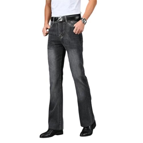 Men's Slim-fit Double-line Classic Jeans, mid-Rise Cotton French Fashion Pants.