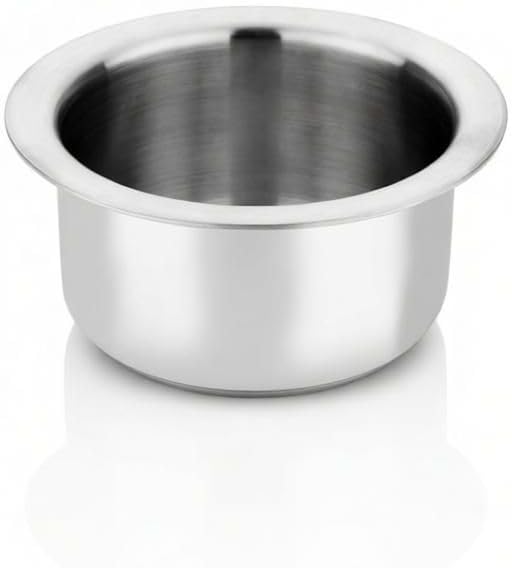 Image of Bhalaria Triply Stainless Steel Tope Flat Bottom 11 | 1.25L Capacity | 2X Faster Heating | Easy to Clean | Scratch & Rust Resistant | 100% Food Safe | Gas & Induction Kitchen Cookware