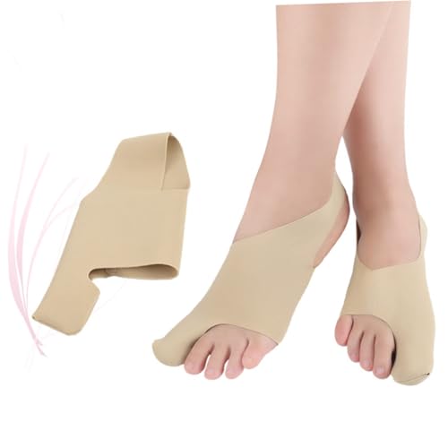 COLLBATH 1 Pair Elastic Straightener Eversion Bunion Relief Sleeve Support Bunion Straightener Overlapping Lady Straighteners Khaki