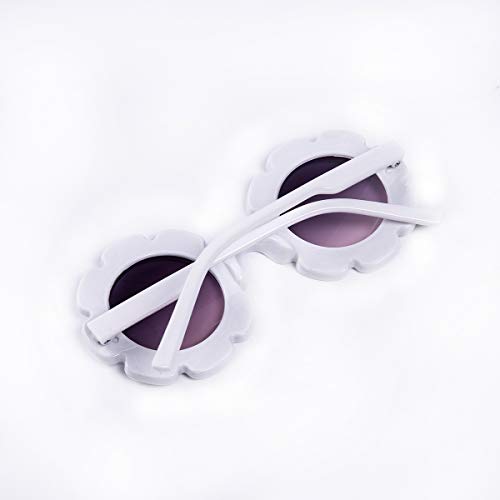 BULINGNA Cute Kids Toddler Baby Round Flower Sunglasses UV Protection Colorful Sunnies Glasses for Boys Girls 0-8T3