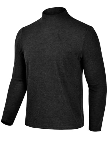 Zengjo Mock Turtleneck Thermal Undershirt Mens Long Sleeve Baselayer Shirts2