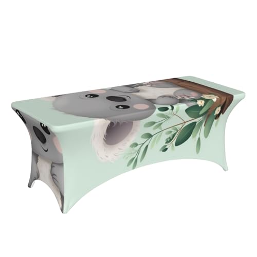Nappe de table extensible élasthanne koala anti-pli pour buffet extérieur