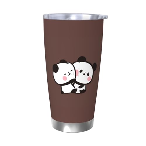 もちもちぱんだ 水筒 真空断熱ケータイマグ 600ml ステンレスボトル 車用 直飲み 保温 保冷 フタ付きコーヒーカップ アウトドア 車のネイブに最適 スポーツタイプ ステンレスクールボトル 軽量 隔? 水筒 男の子 女の子