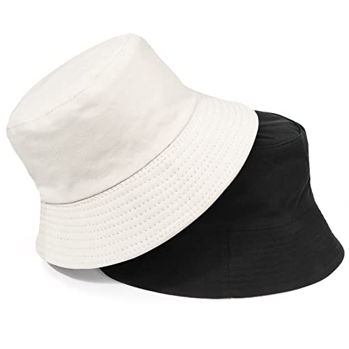 TAGVO Sombrero de Pescador para Hombre y Mujer Reversible, Señoras Gorro de Pescador Verano Protección Solar Gorra de Playa Al Aire Libre Plegable