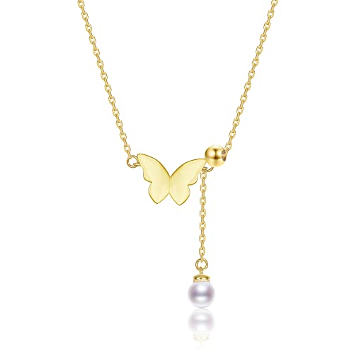 LEKANI Collares Mujer Colgante Plata 925 con Perlas Joyería Regalos Originales para Mujer Madre Mamá Abuela Esposa Cumpleaños San Valentín Día de la Madre Navidad Regalo Cover