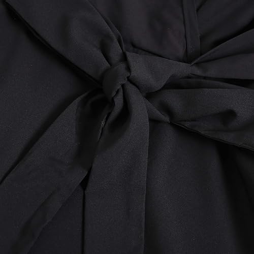 Robe patineuse grande taille col en V fluide anti-complexes légère - 2