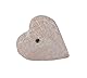 Honsell 79416 - Speckstein Rohling mit Loch, Herz-Anhänger in der Farbe Exotic, mit 4 mm Lochbohrung, ca. 4 x 4 x 1 cm groß, aus weichem Gestein, ideal auch für Kinder
