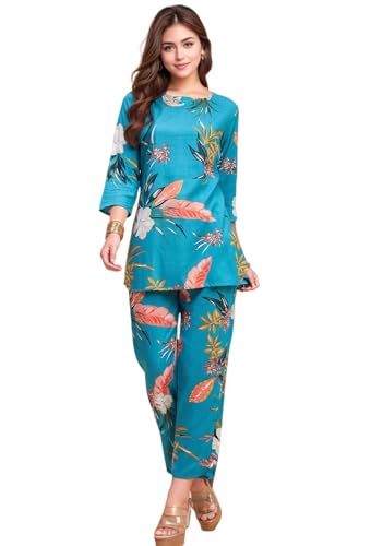 Image of RICHIK Women's Co-ord Set|Kurta Set for Women|Printed Kurta with Pant|Co-ord Set
