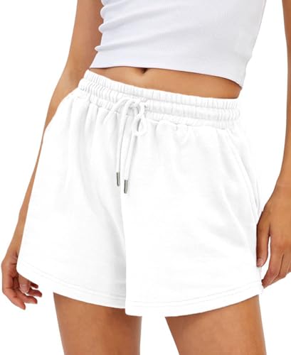 EBANKU Pantaloncini in Felpa da Donna Pantaloncini da Corsa Estivi