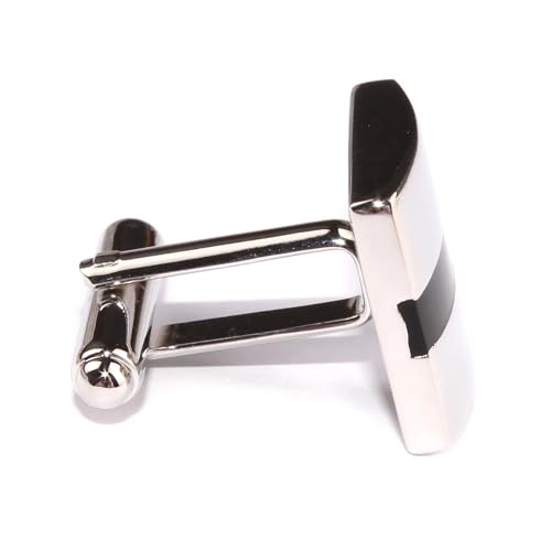 Mancuernillas OTAA Silver Cyclops con bañado en rodio miniatura 4