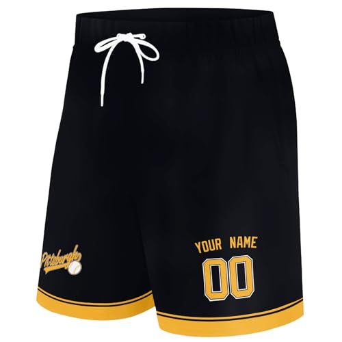 Image of ANTKING Swim Trunks Custom Name Number Beach Shorts for Men Youth Gifts