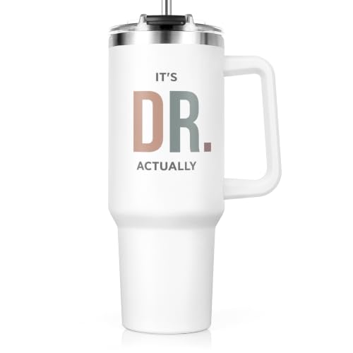 GoMelley PhD Graduation Gifts Doctor Gifts Its Dr Actually Tumbler 40oz
