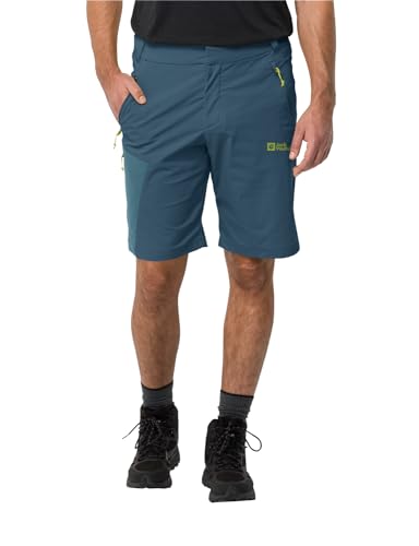 Short homme Jack Wolfskin Glastal M anti-frottement pour marche prolongée