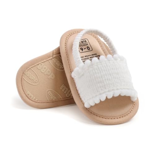 Image of Infant Baby Boys Girls Summer Sandals Party Wedding Dress Flats Shoes Newborn Crib Shoes First Walkers Prewalkers 0-18 Months