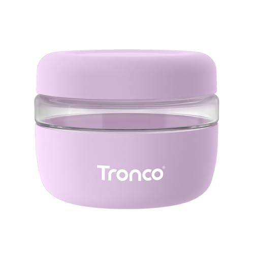 Image of Tronco 16 oz Glass Food Storage & Lunch Bowl Containers with Airtight Lids