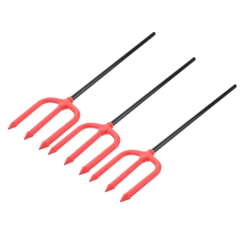 COLLBATH 3Pcs Halloween Night Cheering Trident Sticks Party Accessories Random Color Scary Costume Props for Trick--treat Activities Random Color