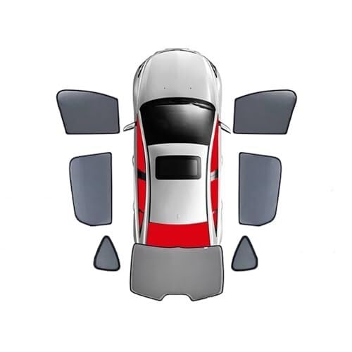 Tendine Tendine parasole laterali Per Hyundai I30/I30N 2018-2024, 7 pezzi, magnetiche, per protezione UV e privacy(7PCS)