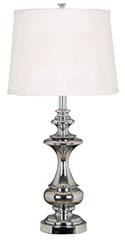 Kenroy Home 21430CH Stratton Table Lamps, Medium, Chrome
