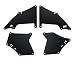 4 Sztuk Dla Toyota Land Cruiser Prado 2003-2020 Przód Tył Samochodu Klapa Błotna Osłona Przeciwbryzgowa Błotniki Błotniki Wkładki Błotników Tarcza Fartuch Zastąpić