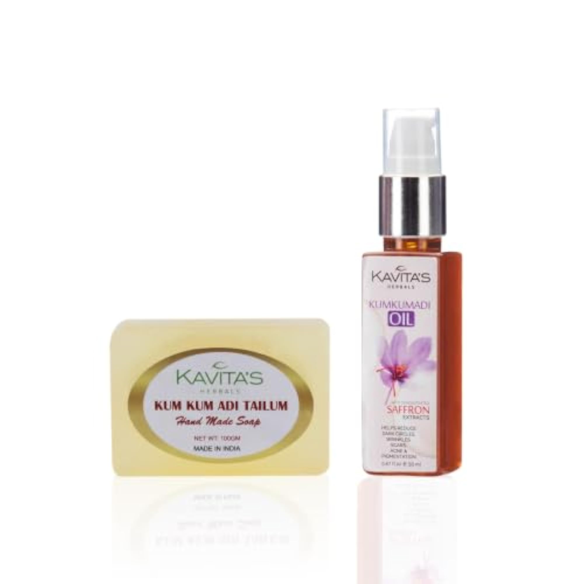 Kumkumadi Face Serum & Handmade Soap Combo