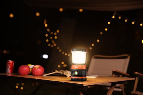 LED Camping Lantern Rechargeable, 1800LM, 4 Light Modes, 4400mAh Power Bank, IP44 Waterproof, Perfect Lantern Flashlight for Hurricane, Emergency, Power Outages, Home and More, with USB Cable (2 Pack) - Image 3