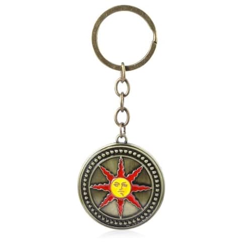 1pcs/2pcs DARK SOULS Necklace Keychain DARK SOULS Game Peripheral Sunlight Pendants (k) Cover