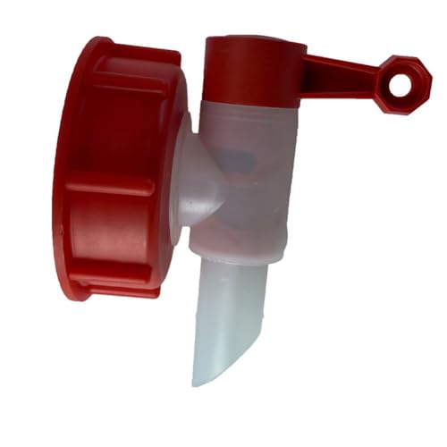 Vilgftyiet Valvola di scarico Ton e rubinetto di uscita, diametro 20 mm, per serbatoi da 5-30 litri, rosso