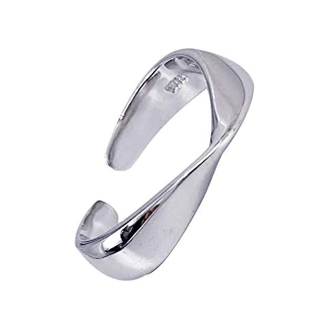 LAXPICOL 925 Sterling Silver Ring Twist Celtic Everlasting Love Knot Filigree Wedding Finger Thin Ring adjustable Open Ring Cover