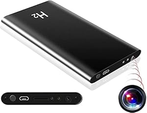 Asleesha 1080p Full HD Camera Power Bank 5000mAh H2 Power Bank Camera Audio Video Recorder Security Camera (Non WiFi Camera)