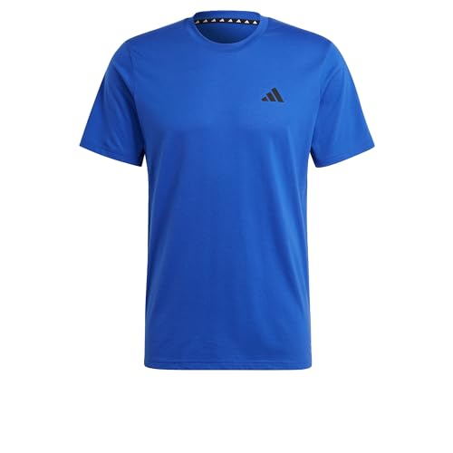 Tessuto traspirante adidas Uomo Train Essentials Feelready Training Tee, Semi Lucid Blue/Black, M