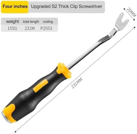 Ergonomik sap ve araç modelleri arasında tutarlı performans ile iç trim için otomatik klips kaldırma pensesi için güvenli kavrama - Görsel 7