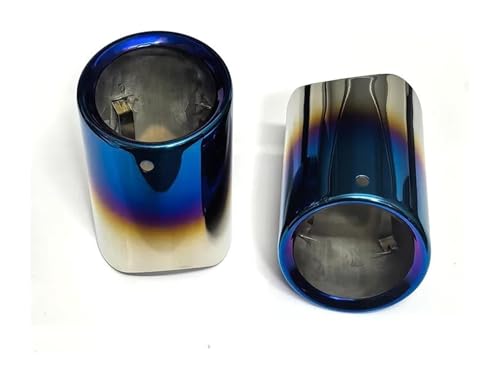 Boquilla silenciador punta escape exclusiva Toasted Blue para BMW Serie 5 F11 E61 acabado premium