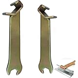 PPIOOY クリートレバーロックツール 2個パック tdc/tdf/hvac ダクトツールクリップ 2in1 高耐久パイプクランプ フック エアダクト作業用 パイプクランプ フック付き ダクト作業ツール (135mm+155mm)