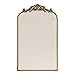 Kate and Laurel Arendahl Arch Pinboard; Gold; 19 x 31; Framed Arched Ornate Vintage Pinboard for Unique Display; Organization; and Decor Options