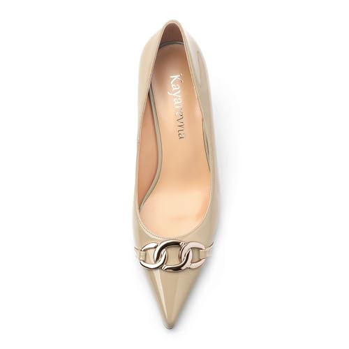 Women's High Heels Pumps Closed Pointed Toe Stiletto Shoes for Wedding Party3