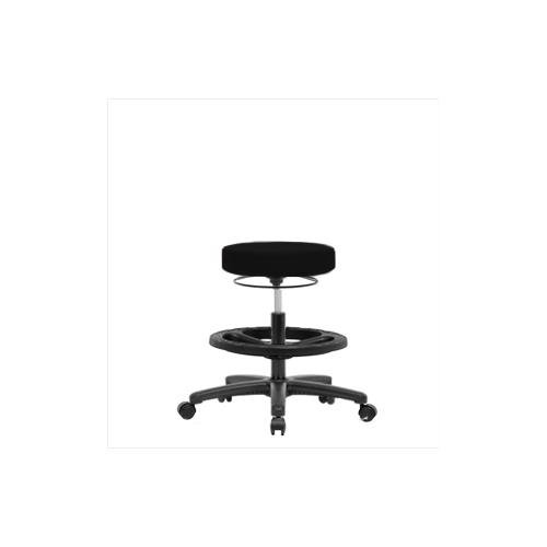 Banc hauteur tabouret Thomas au design soigné avec repose-pieds chromé