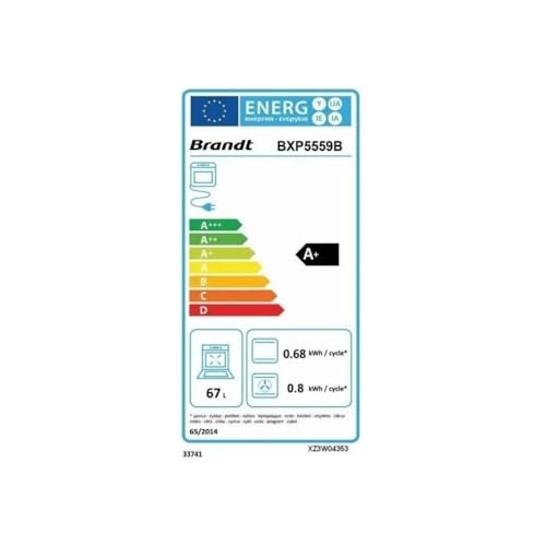 Pack encastrable BRANDT Four pyrolyse BXP5559B + Plaque induction TI464B - vue 7