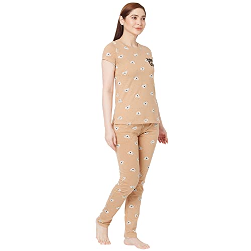 Image of Sweet Dreams Women's Cotton Printed Night Suit Set