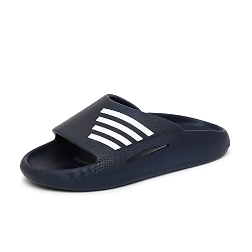 Image of TRASE Men's Flip-Flops & Slippers | Light weight Home Slippers for Men & Boys | Comfortable, Classy, Cushioned, Shock Absorbent & Long Lasting Chappals| Leisure Wear in Cool, Solid Summer Colours