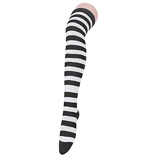 Image of American Trends Womens Rainbow Socks Striped Knee High Socks Thigh High Stockings Casual Tube Socks Costume Leg Warmers