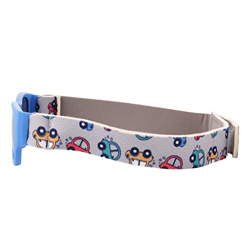 Image of Foster Grant Boys Felix Sunglasses, Blue With Race Car Strap, 40 US