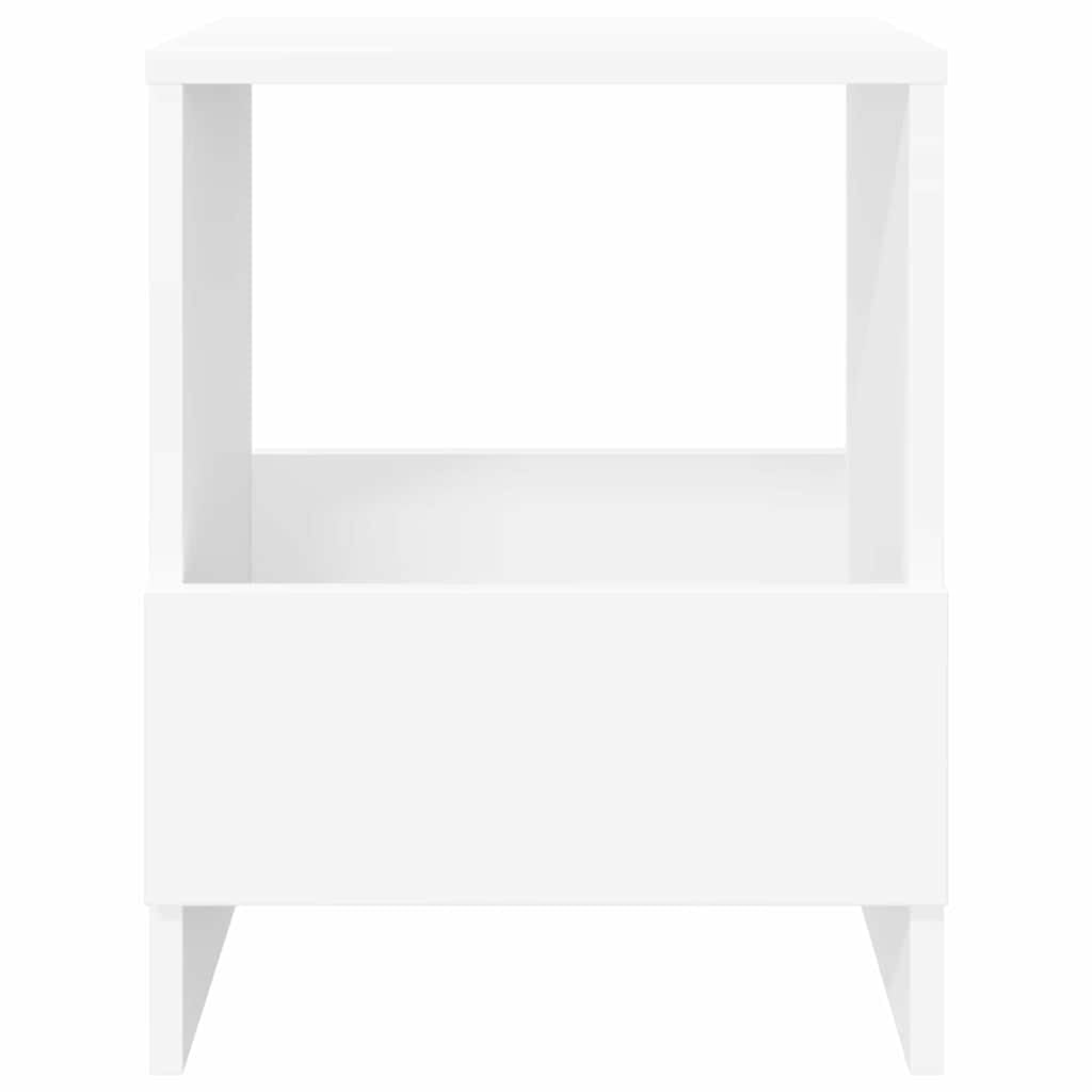 Regał na magazyny, zestaw 2 sztuk, biały, 35 x 30 x 45 cm, do salonu, biura, korytarza, z miejscem do przechowywania i uchwytem na czasopisma, stabilny materiał drewnopochodny, łatwe