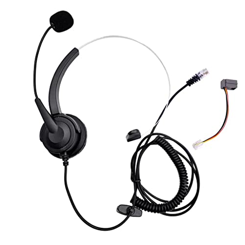 Teléfono con Auricular RJ11 para Call Center Negro miniatura 5