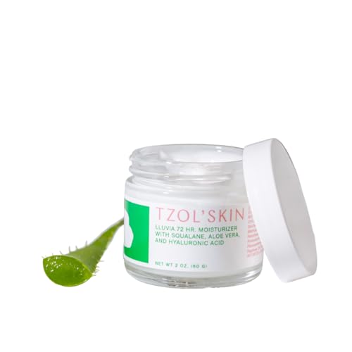 TZOL’SKIN - Lluvia 72 Hour Moisturizer - Intense Hydration - With Aloe Vera & Hyaluronic Acid - Lightweight & Non-greasy - Smooth Dull Skin - No Paraben, Silicones & Sulfates - Vegan - Cruelty Free