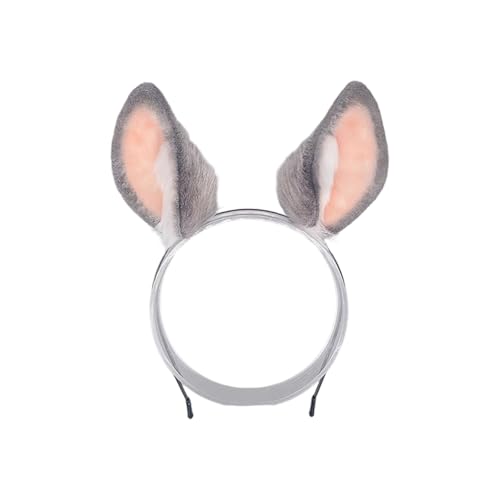Costume de lapin complet avec serre-tête oreilles et queue en fausse fourrure blanche