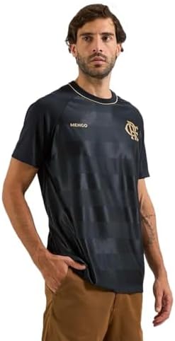 Camisa Flamengo Braziline Elo Masculina - Preto - GG