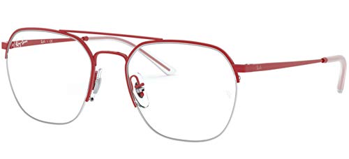 Image of Ray-Ban Unisex Clear Lens Square Frames - 0RX6444