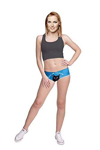 Image of JINKAIJIA Women's Flirty Sexy Funny Naughty 3D Printed Animal Tail Underwears Briefs Gifts With Cute Ears