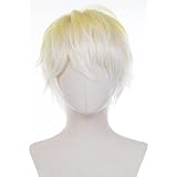 TTYAO REII ウィッグ かつら コスプレウィッグ 髪 コスプレ用小物 コスチューム小物 変装用 cosplay ハロウィン クリスマス 仮装 イベント 文化祭 祭り 耐熱 wig ネット付き (サニー・ブリスコー)