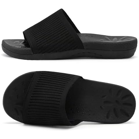 XIHALOOK Womens Knit Slides Cover